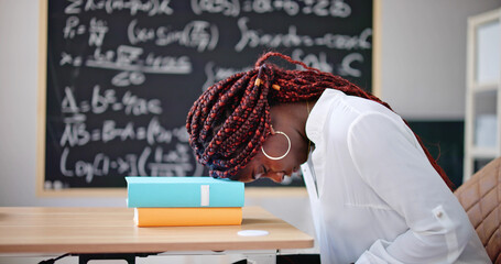 Student After Algebra Math Test