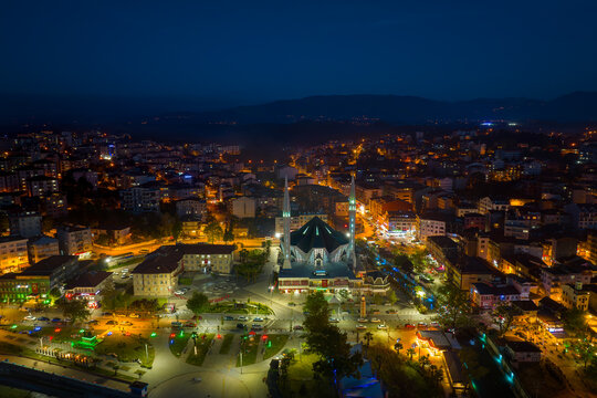 Akcakoca Town coastal view in Duzce Province
