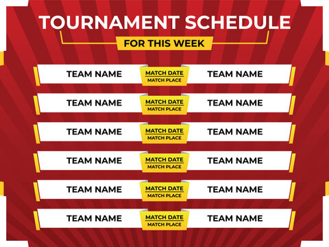 Match schedule for this week