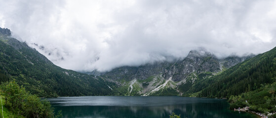 Morskie Oko Lake in Poland in the Tarta Mountains. © microice