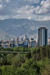 panoramic view of Tehran