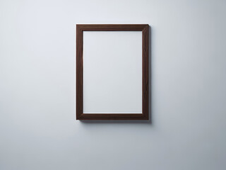 Empty picture frame mockup