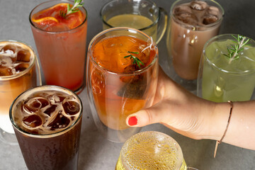 Ssanghwa tea, citron tea, citron, tea, ice, chocolate latte, chocolate, chrysanthemum, chrysanthemum tea, cafe Apple Gratitude Cheese, Dacquoise, Almond, Croissant