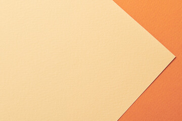 Rough kraft paper background, paper texture orange beige colors. Mockup with copy space for text