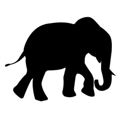 Elephant Silhouette Vector 