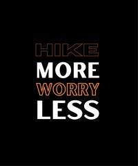 Mountain Hiking Typography T shirt Design