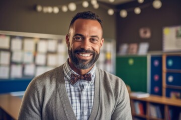 Obraz premium Portrait of a smiling man standing in office and looking at camera