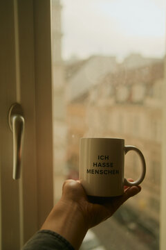 Ich hasse Menschen Kaffee Tasse