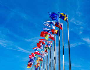 EU parliament in Strasbourg, Alsace, France, Eruope