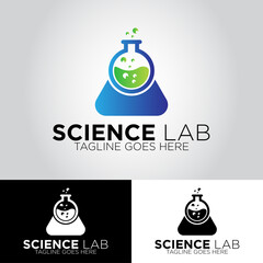 Science Lab  Business Vector Logo Design Template