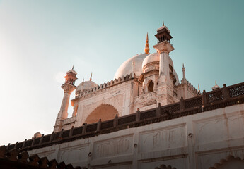 Bibi Ka Maqbara during the evening golden hour