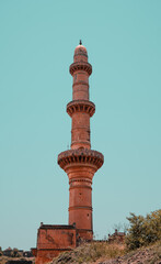 Chand Minar pillar in Daulatabad fort Aurangabad India