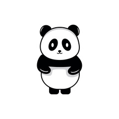 Cute Panda Animal Cartoon Illustration