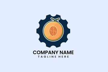 Flat Cookies gear mechanical engineering logo icon template vector illustration
