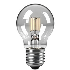 Light bulb transparent background, isolate die cut png file