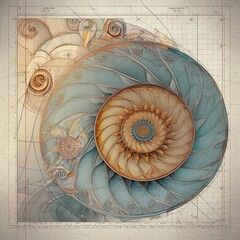 Fibonacci illustrations from Generative AI 