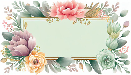 Color Pastel Flower and bloom Wedding decor Ai generated image 
