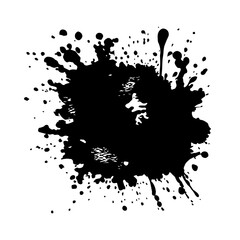 Abstract spot, blot, splashes and smudges. Generative AI technology.
