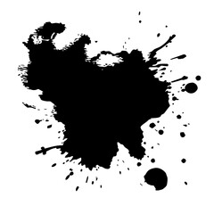 Abstract spot, blot, splashes and smudges. Generative AI technology.
