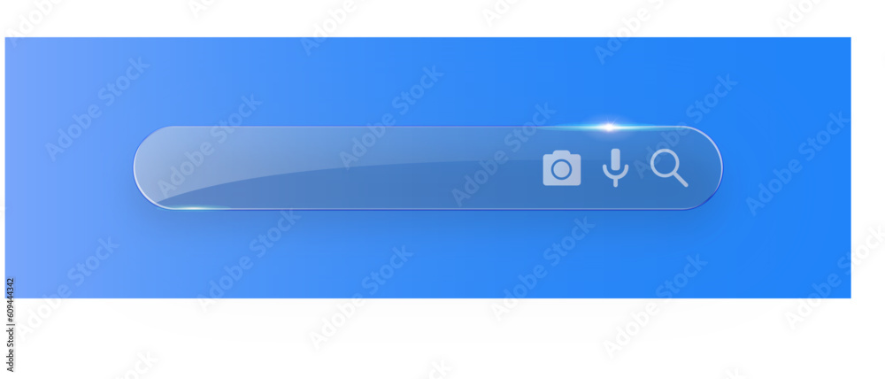 Canvas Prints search bar. search internet box, website ui bars with shadows and blank online search engine with ve