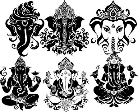 shree ganesha group images