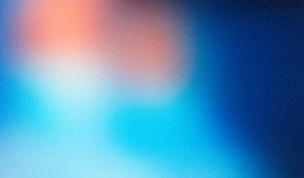 Vibrant color gradient on black background, abstract orange blue black banner, blurry colorful poster design