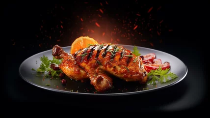 Poster Pantone 2022 very peri Grilled Chicken Hot and Spicy  © MohdShahridan
