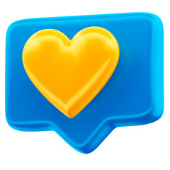 heart shaped button like 3d render