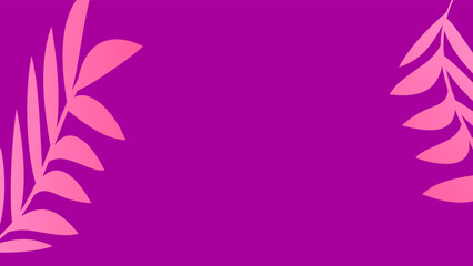 Abstract purple background of floral shapes, lines on white background with blank space in center for text. Minimalist wavy background.