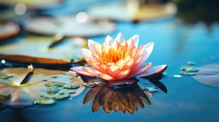 Zen flower loto in water