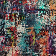 Fototapeta na wymiar Graffiti Wall Texture