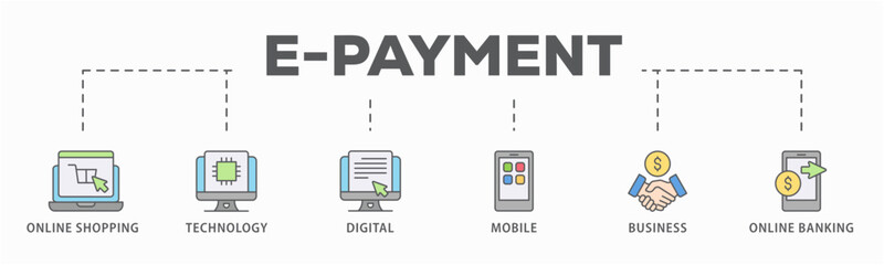 EDI banner web icon vector illustration concept for electronic data interchange of business documents standard format with a cloud server, exchange, database, file, chart, automation, and process icon