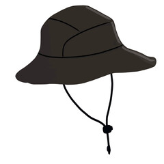 black hat isolated on white