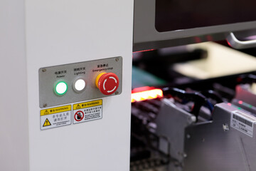 control panel of surface mount technology machine