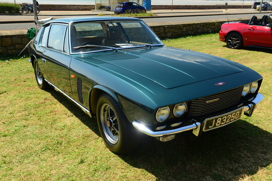 Jensen Interceptor, Jersey, U.K. Classic Car show.