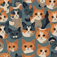 ai generated illustration of cats