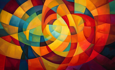 Obraz premium Abstract Emotion Representation Colorful Background