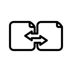 Transfer icon. sign for mobile concept and web design. vector illustration