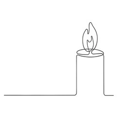 burning candle