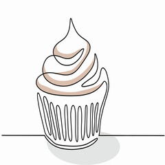 illustration of a cupcake