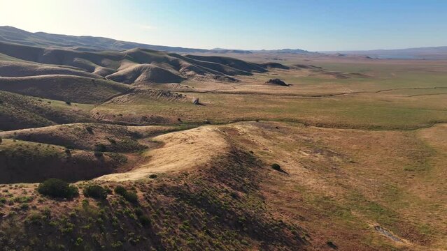 San Andreas Fault Temblor Range Carrizo Plain California Aerial Drone
