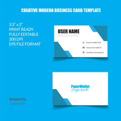 MODERN CREATIVE BUSINESS CARD TEMPLATE