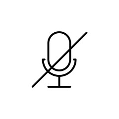 Record Microphone vector icon. Symbol microphone for website. Retro microphone illustration for mobile app. Pictogram microphone. Minimalistic icon. Sound concept