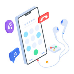 Get a 3d icon of social attraction 