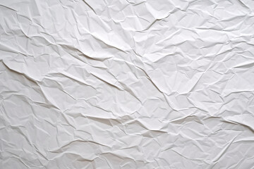 Obraz premium Crumpled white paper texture.