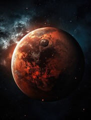 Obraz na płótnie Canvas Image of a planet in space. Generative AI