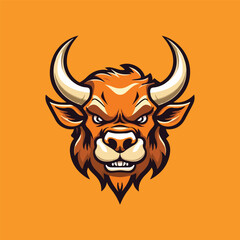 Bull Logo Design Bull Vector