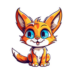 A mischievous cat with a playful expression render