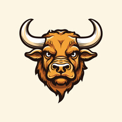 Bull Logo Design Bull Vector