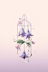 minimalistic lilac bells 
